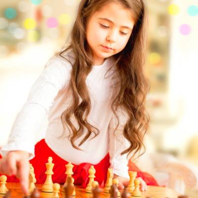 Fotomodel für Schach