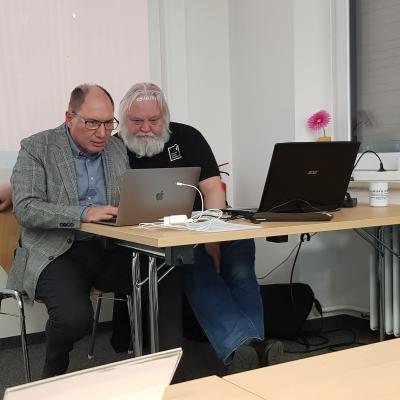 GM Uwe Bönsch und GM Artur Jussupow